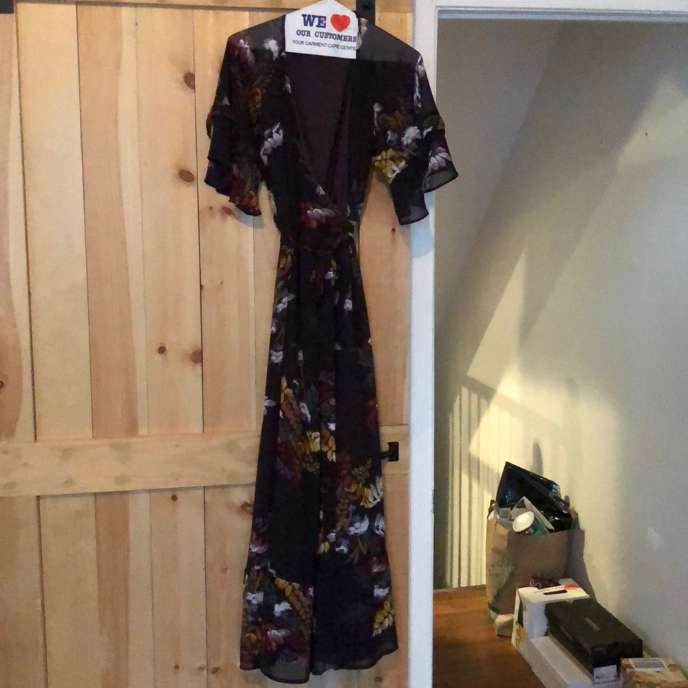 Madewell maxi wrap dress